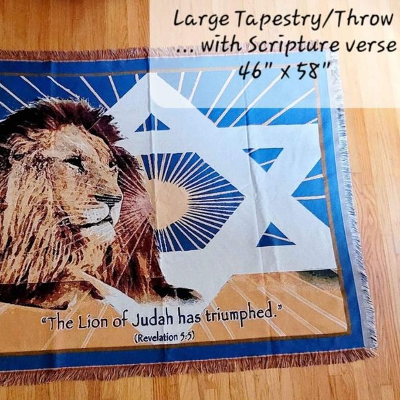 Large Tapestry/Throw (with Scripture Verse) - Picture 1 of 3